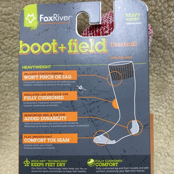 FOX RIVER Thermal Boot Socks | Heavy Weight Wool Blend | Size Large - Picture 4 of 5